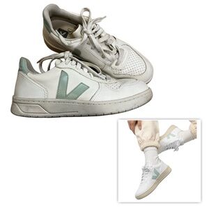 Veja V-10 White Matcha Sneaker